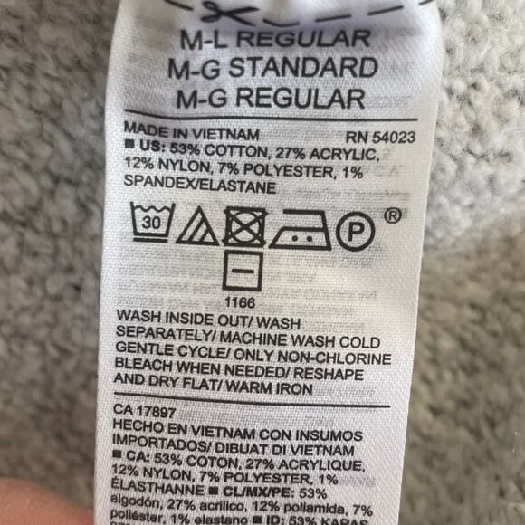 Old Navy Women Cardigan Shrug Top M Gray Knit Crop Open Front‎ Capsule Neutral - Picture 7 of 9